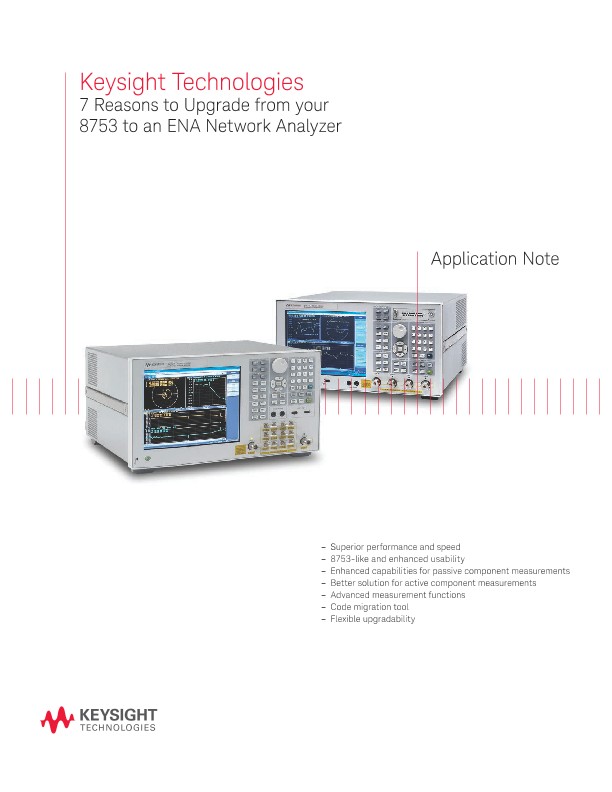 7 Reasons to Upgrade to ENA Network Analyzers from the 8753 | Keysight